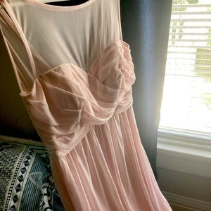 Brand new - Long Illusion Mesh dress. Perfect for bridesmaids